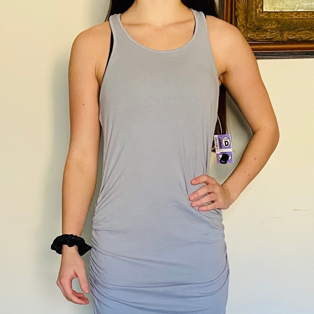 Michael Stars midi ruched dress NWOT size L